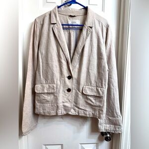 Carson Linen/Cotton Blend Women’s Jacket, Size Large